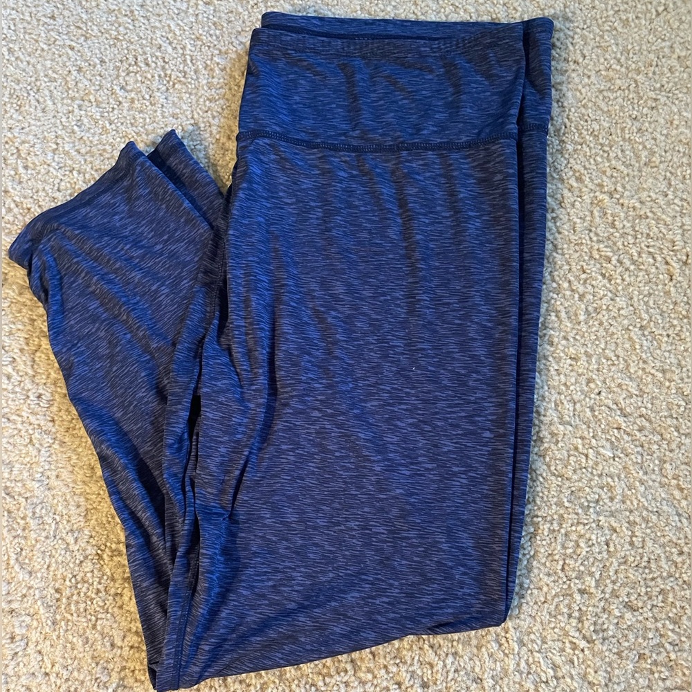 Cuddl Duds Navy Heathered Leggings